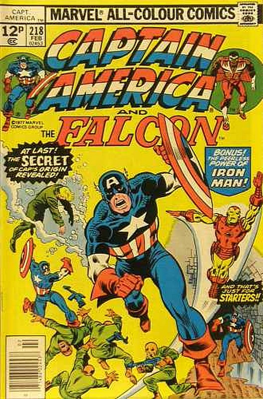Cover of Captain America (Vol 1) #218. One of 250,000 Vintage American Comics on sale from Krypton!