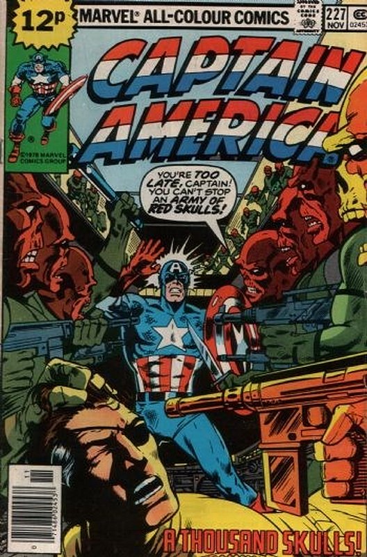 Cover of Captain America (Vol 1) #227. One of 250,000 Vintage American Comics on sale from Krypton!