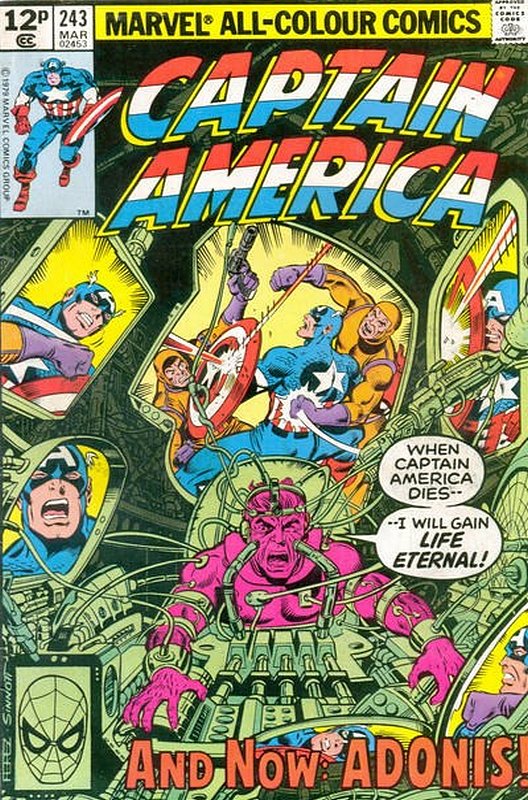 Cover of Captain America (Vol 1) #243. One of 250,000 Vintage American Comics on sale from Krypton!