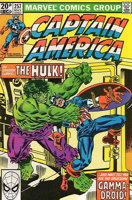 Cover of Captain America (Vol 1) #257. One of 250,000 Vintage American Comics on sale from Krypton!