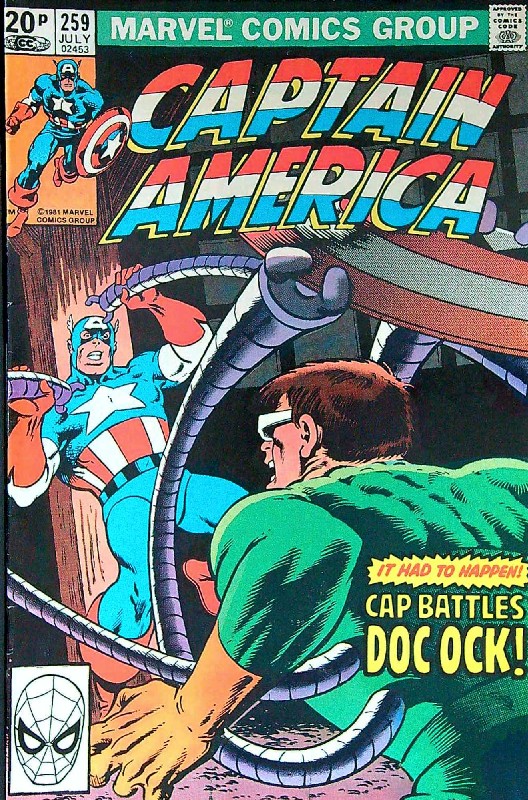 Cover of Captain America (Vol 1) #259. One of 250,000 Vintage American Comics on sale from Krypton!