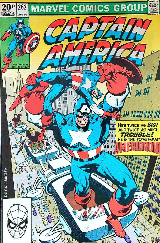 Cover of Captain America (Vol 1) #262. One of 250,000 Vintage American Comics on sale from Krypton!