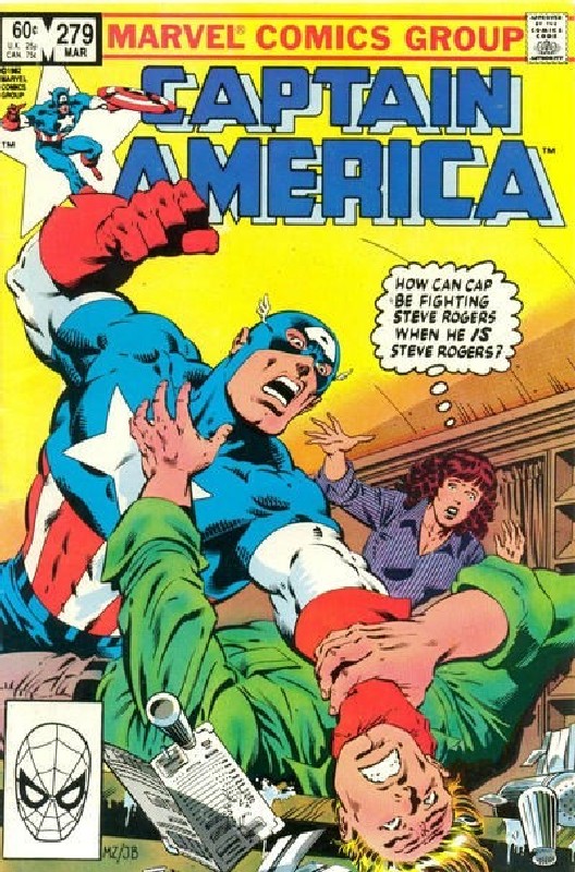 Cover of Captain America (Vol 1) #279. One of 250,000 Vintage American Comics on sale from Krypton!