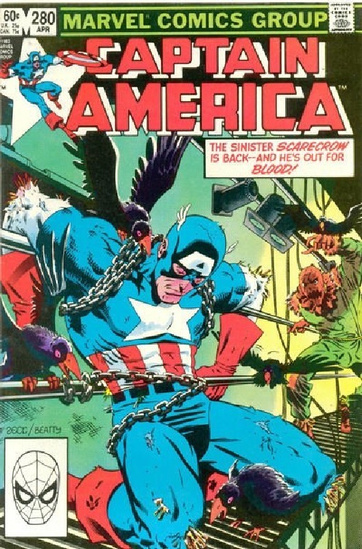 Cover of Captain America (Vol 1) #280. One of 250,000 Vintage American Comics on sale from Krypton!