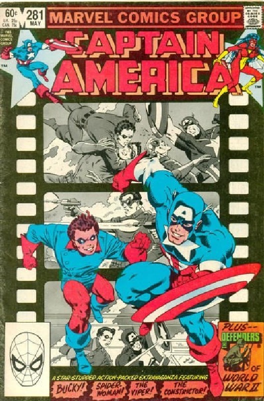 Cover of Captain America (Vol 1) #281. One of 250,000 Vintage American Comics on sale from Krypton!