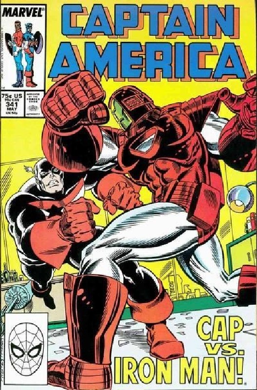 Cover of Captain America (Vol 1) #341. One of 250,000 Vintage American Comics on sale from Krypton!
