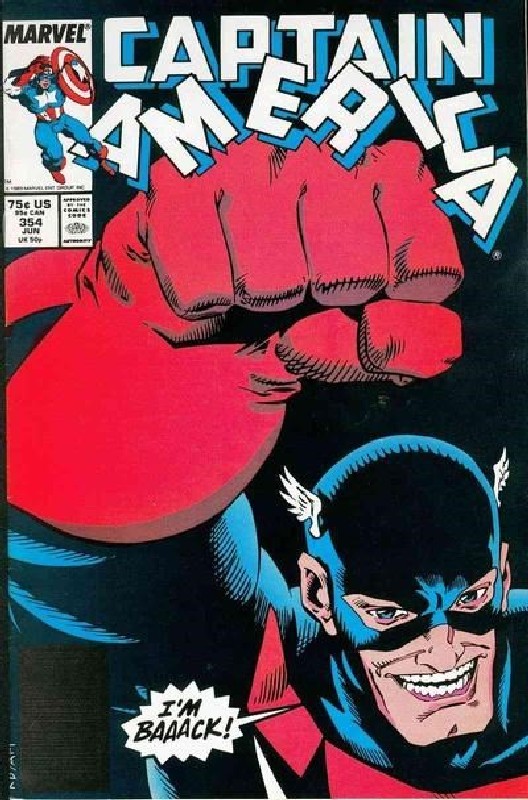 Cover of Captain America (Vol 1) #354. One of 250,000 Vintage American Comics on sale from Krypton!