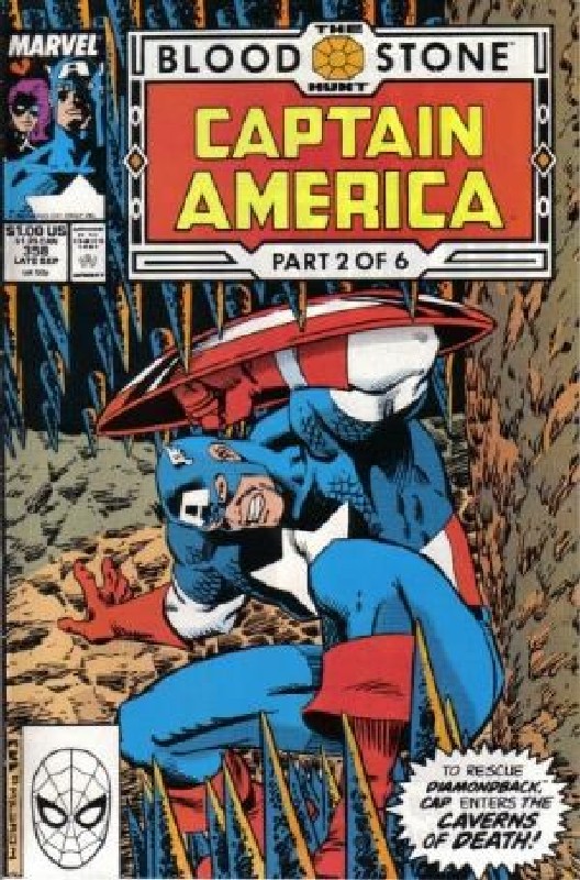 Cover of Captain America (Vol 1) #358. One of 250,000 Vintage American Comics on sale from Krypton!