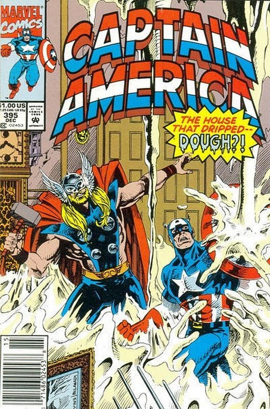Cover of Captain America (Vol 1) #395. One of 250,000 Vintage American Comics on sale from Krypton!