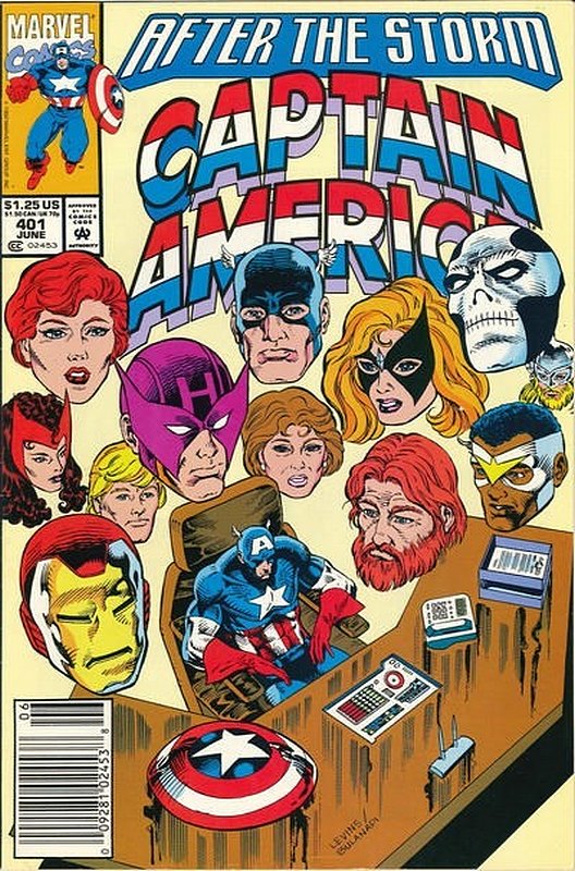 Cover of Captain America (Vol 1) #401. One of 250,000 Vintage American Comics on sale from Krypton!