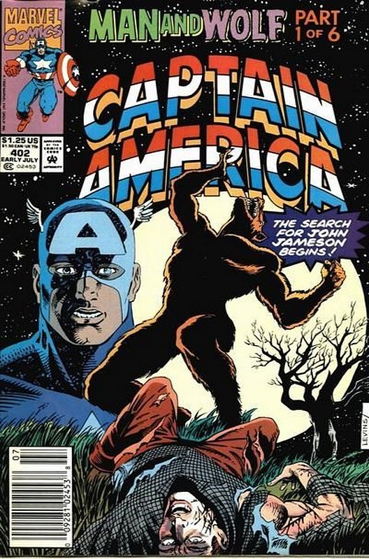 Cover of Captain America (Vol 1) #402. One of 250,000 Vintage American Comics on sale from Krypton!