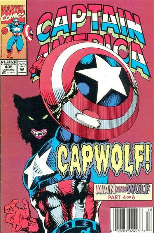 Cover of Captain America (Vol 1) #405. One of 250,000 Vintage American Comics on sale from Krypton!