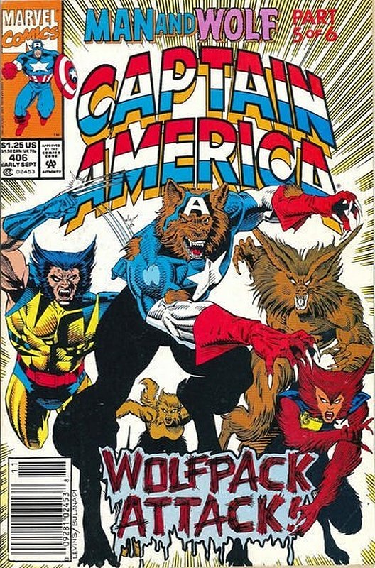 Cover of Captain America (Vol 1) #406. One of 250,000 Vintage American Comics on sale from Krypton!