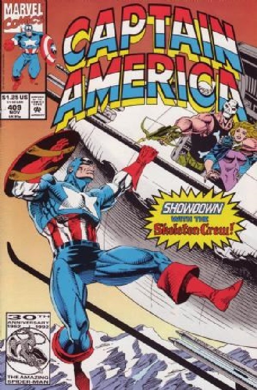 Cover of Captain America (Vol 1) #409. One of 250,000 Vintage American Comics on sale from Krypton!