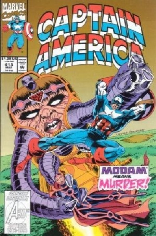 Cover of Captain America (Vol 1) #413. One of 250,000 Vintage American Comics on sale from Krypton!
