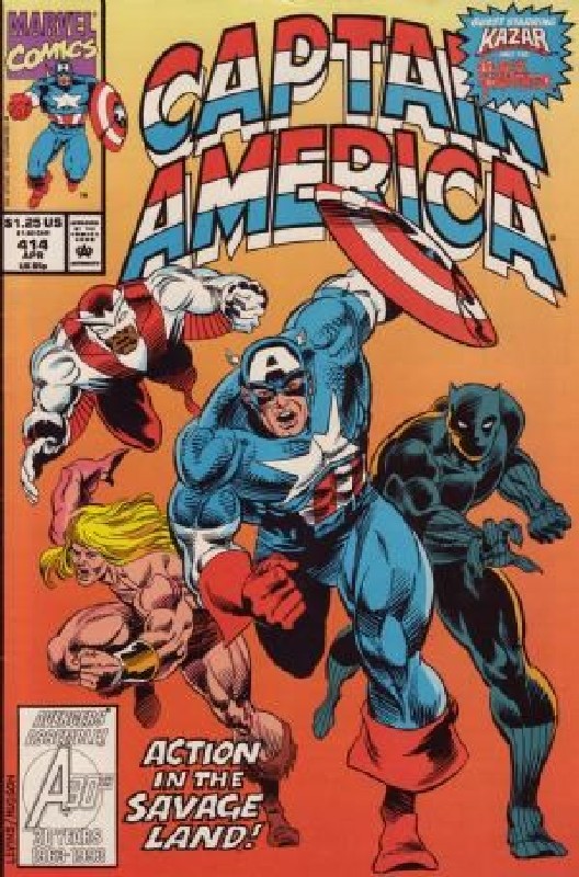 Cover of Captain America (Vol 1) #414. One of 250,000 Vintage American Comics on sale from Krypton!