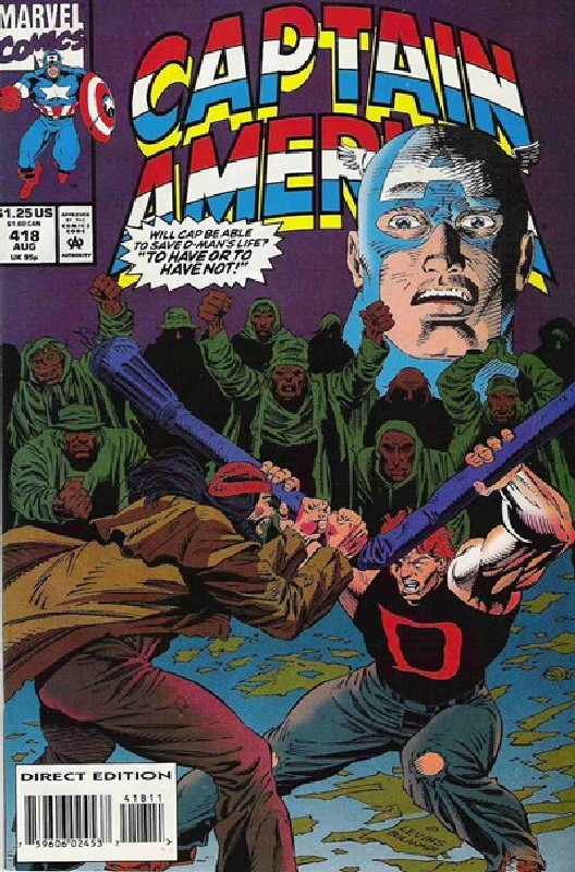 Cover of Captain America (Vol 1) #418. One of 250,000 Vintage American Comics on sale from Krypton!