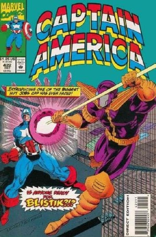 Cover of Captain America (Vol 1) #422. One of 250,000 Vintage American Comics on sale from Krypton!