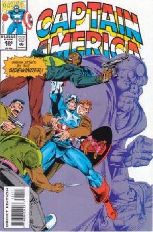Cover of Captain America (Vol 1) #424. One of 250,000 Vintage American Comics on sale from Krypton!