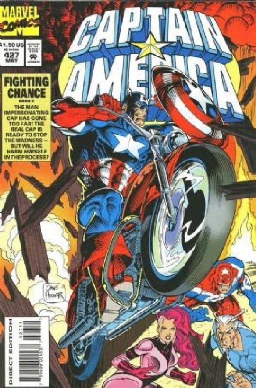 Cover of Captain America (Vol 1) #427. One of 250,000 Vintage American Comics on sale from Krypton!