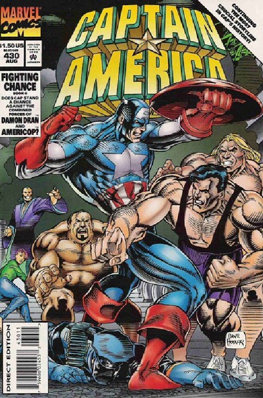 Cover of Captain America (Vol 1) #430. One of 250,000 Vintage American Comics on sale from Krypton!