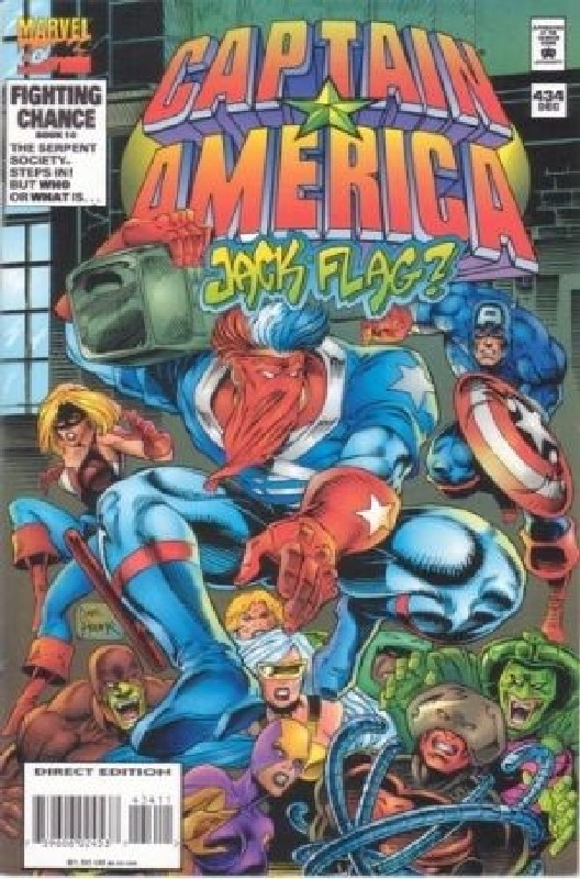 Cover of Captain America (Vol 1) #434. One of 250,000 Vintage American Comics on sale from Krypton!