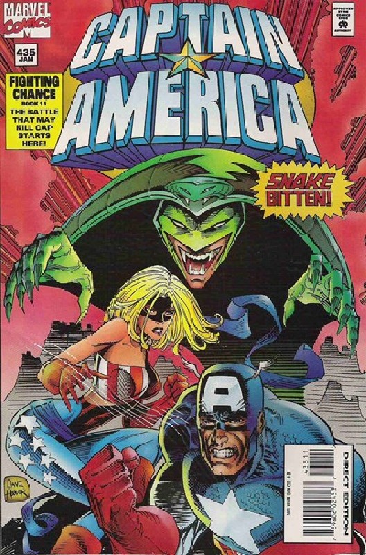 Cover of Captain America (Vol 1) #435. One of 250,000 Vintage American Comics on sale from Krypton!