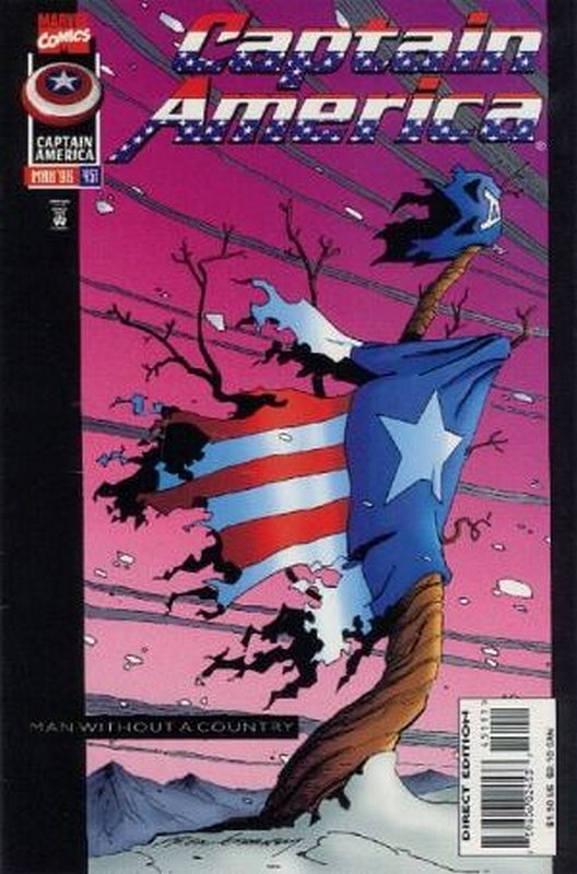 Cover of Captain America (Vol 1) #451. One of 250,000 Vintage American Comics on sale from Krypton!