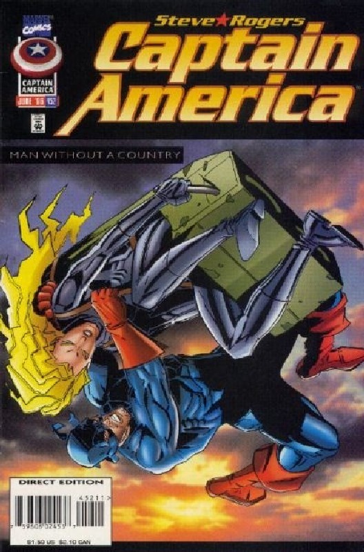 Cover of Captain America (Vol 1) #452. One of 250,000 Vintage American Comics on sale from Krypton!