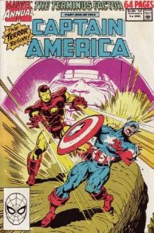 Cover of Captain America Annual #9. One of 250,000 Vintage American Comics on sale from Krypton!