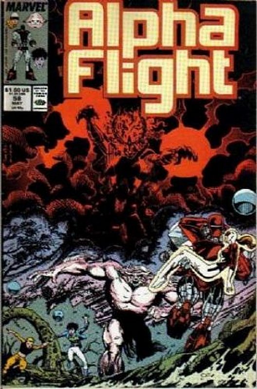 Cover of Alpha Flight (Vol 1) #58. One of 250,000 Vintage American Comics on sale from Krypton!
