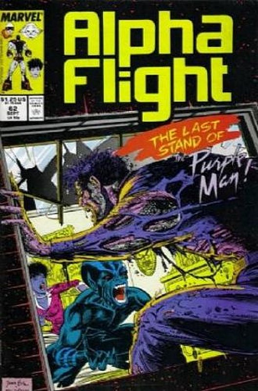 Cover of Alpha Flight (Vol 1) #62. One of 250,000 Vintage American Comics on sale from Krypton!