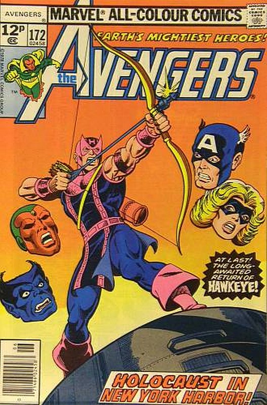 Cover of Avengers (Vol 1) #172. One of 250,000 Vintage American Comics on sale from Krypton!