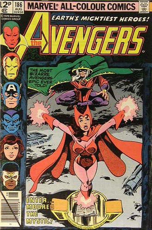 Cover of Avengers (Vol 1) #186. One of 250,000 Vintage American Comics on sale from Krypton!