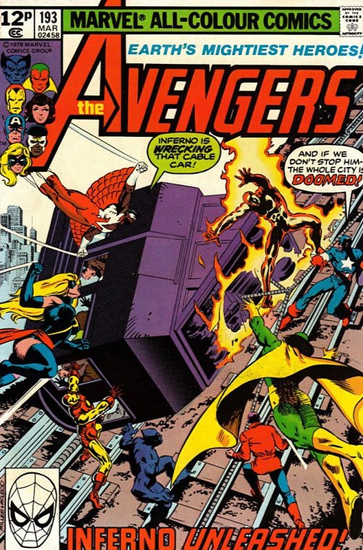 Cover of Avengers (Vol 1) #193. One of 250,000 Vintage American Comics on sale from Krypton!