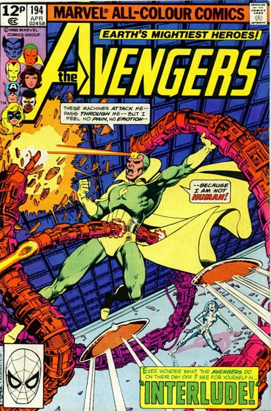 Cover of Avengers (Vol 1) #194. One of 250,000 Vintage American Comics on sale from Krypton!