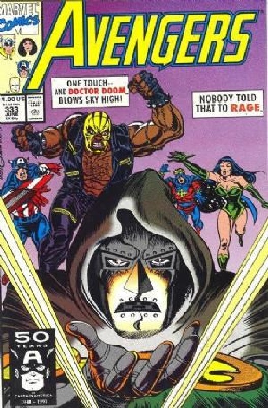Cover of Avengers (Vol 1) #333. One of 250,000 Vintage American Comics on sale from Krypton!