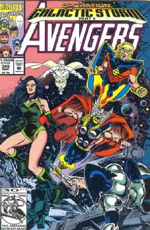 Cover of Avengers (Vol 1) #345. One of 250,000 Vintage American Comics on sale from Krypton!