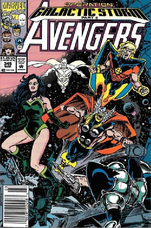 Cover of Avengers (Vol 1) #345. One of 250,000 Vintage American Comics on sale from Krypton!