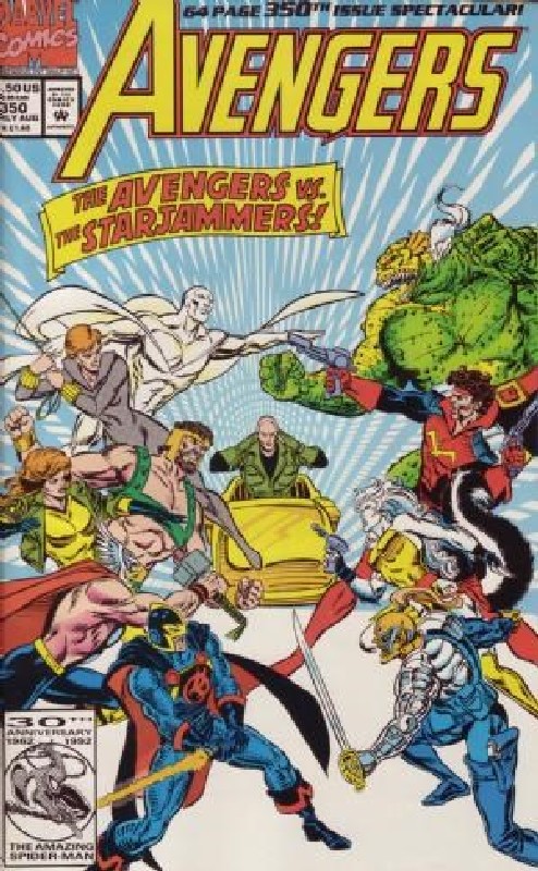 Cover of Avengers (Vol 1) #350. One of 250,000 Vintage American Comics on sale from Krypton!