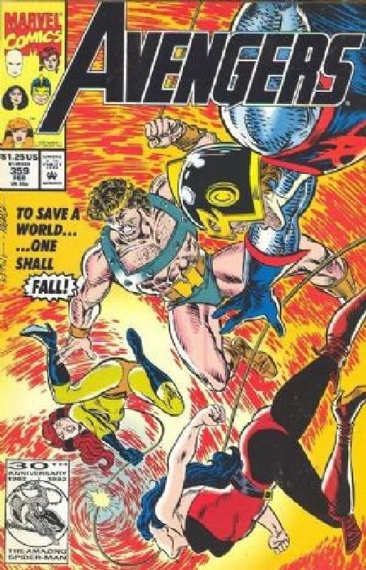 Cover of Avengers (Vol 1) #359. One of 250,000 Vintage American Comics on sale from Krypton!