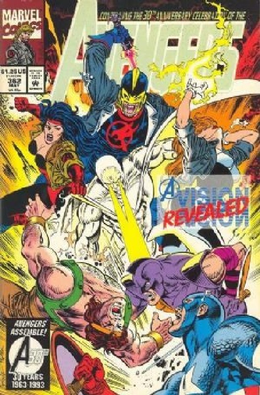 Cover of Avengers (Vol 1) #362. One of 250,000 Vintage American Comics on sale from Krypton!