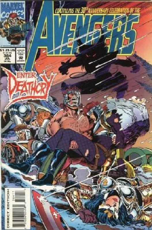 Cover of Avengers (Vol 1) #364. One of 250,000 Vintage American Comics on sale from Krypton!