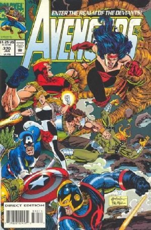 Cover of Avengers (Vol 1) #370. One of 250,000 Vintage American Comics on sale from Krypton!