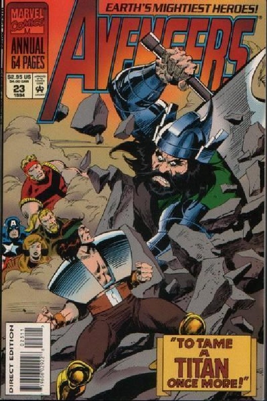 Cover of Avengers Annual (Vol 1) #23. One of 250,000 Vintage American Comics on sale from Krypton!