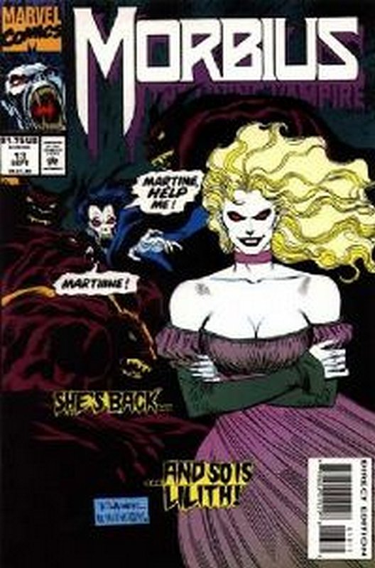 Cover of Morbius: Living Vampire (Vol 1) #13. One of 250,000 Vintage American Comics on sale from Krypton!