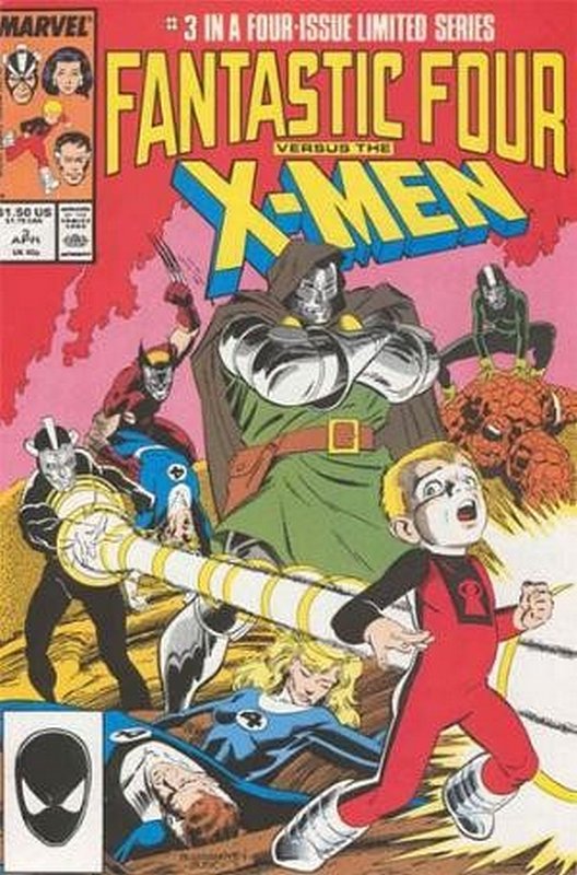 Cover of Fantastic Four vs X-Men (1987 Ltd) #3. One of 250,000 Vintage American Comics on sale from Krypton!