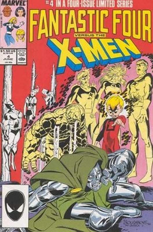Cover of Fantastic Four vs X-Men (1987 Ltd) #4. One of 250,000 Vintage American Comics on sale from Krypton!
