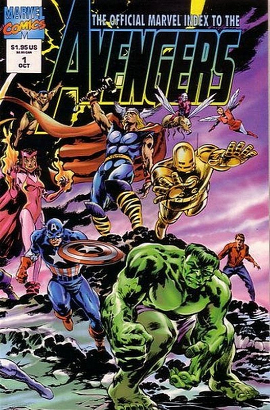 Cover of Avengers: Official Marvel Index (Vol 2) #1. One of 250,000 Vintage American Comics on sale from Krypton!
