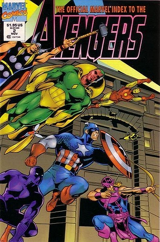 Cover of Avengers: Official Marvel Index (Vol 2) #2. One of 250,000 Vintage American Comics on sale from Krypton!